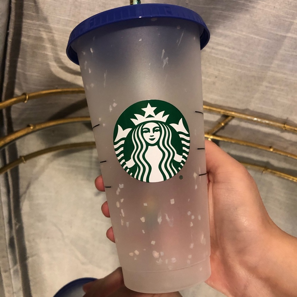 Starbucks confetti cup (color changing)